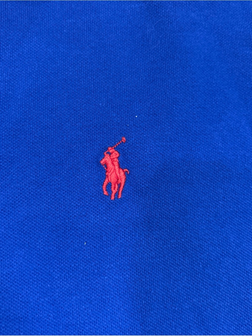 Polo Ralph Lauren Men's Royal Blue Custom Slim Fit Polo Shirt Size L - Picture 3 of 6